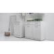 Lavapanni 60X50,vasca in Abs metacrilato lucido,asse in legno,sifone BIANCO Colavene