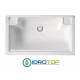 Lavapanni 80X45,vasca in Abs metacrilato lucido,asse in legno,sifone BIANCO Colavene