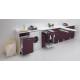 Lavatoio Portalavatrice DUO 106X50,asse in legno,sifone,vasca DX metacrilato senza cesto portabiacheria BIANCO Colavene