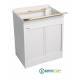 Mobile per esterno LAVACRIL MAX 75X50,tavola in legno,serrandina laterale, BIANCO di Colavene