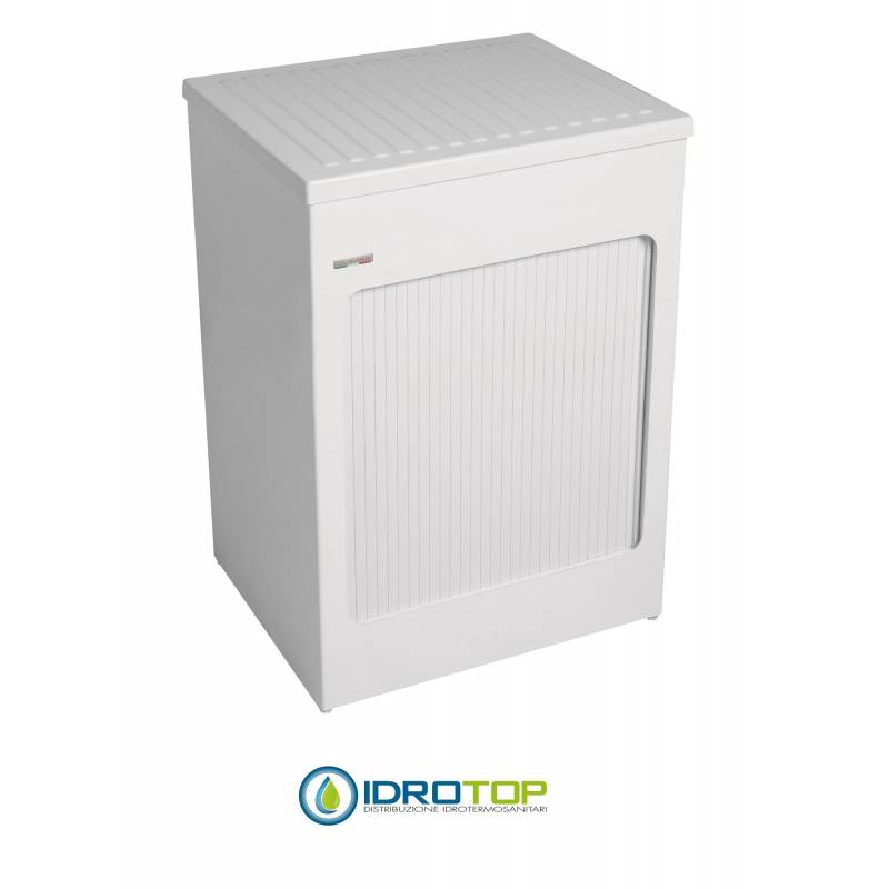 Mobile per esterno LAVACRIL BOX 60X50,serranda a scomparsa laterale,piano d'appoggio superiore amovibile BIANCO Colavene