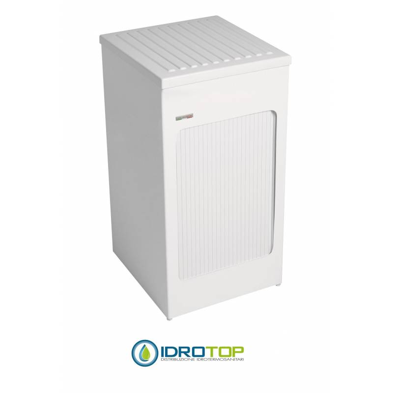 Mobile per esterno LAVACRIL BOX 45X50,serranda a scomparsa laterale,piano d'appoggio superiore amovibile BIANCO Colavene