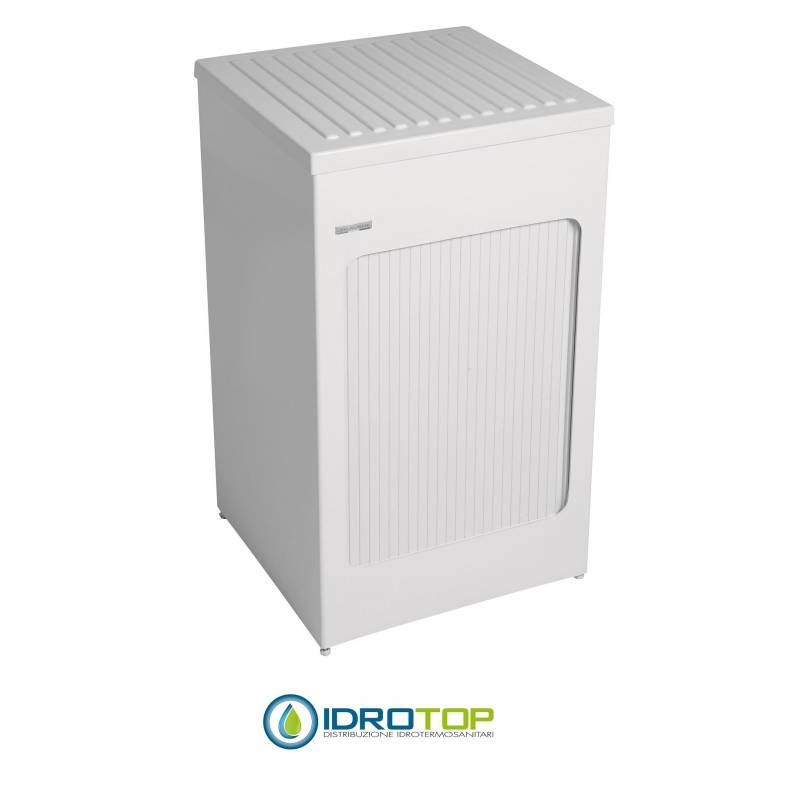 Mobile per esterno LAVACRIL BOX 50X50,serranda a scomparsa laterale,piano d'appoggio superiore amovibile BIANCO Colavene