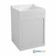 Mobile per esterno LAVACRIL ON con vasca singola e BOX 72X68 contenitore,lavabo ABS metacrilato,serranda laterale BIANCO Cola
