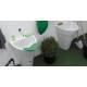 Lavatoio 60X50 LAVAPANNI POT BIANCO a FORMA DI FOGLIA vano porta oggetti BIANCO