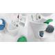 Lavatoio 60X50 LAVAPANNI POT BIANCO a FORMA DI FOGLIA vano porta oggetti BIANCO