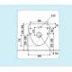disegno tecnico con dimensioni PW030