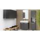 Lavabo 75X50 con MOBILE SOSPESO ,sifone,piletta,troppopieno e fissaggi per lavabo BIANCO Colavene