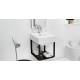 Lavabo 45X50 con MOBILE 45X50,sifone,piletta,troppopieno e fissaggio per lavabo BIANCO Colavene