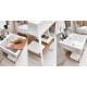 Lavabo 50X50 con MOBILE ,sifone,piletta,troppopieno e fissaggio per lavabo BIANCO Colavene