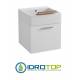 Lavabo 50X50 con MOBILE SOSPESO,sifone,piletta,troppopieno e fissaggi per lavabo BIANCO Colavene