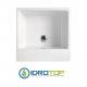 Lavabo 50X50 con MOBILE SOSPESO,sifone,piletta,troppopieno e fissaggi per lavabo BIANCO Colavene