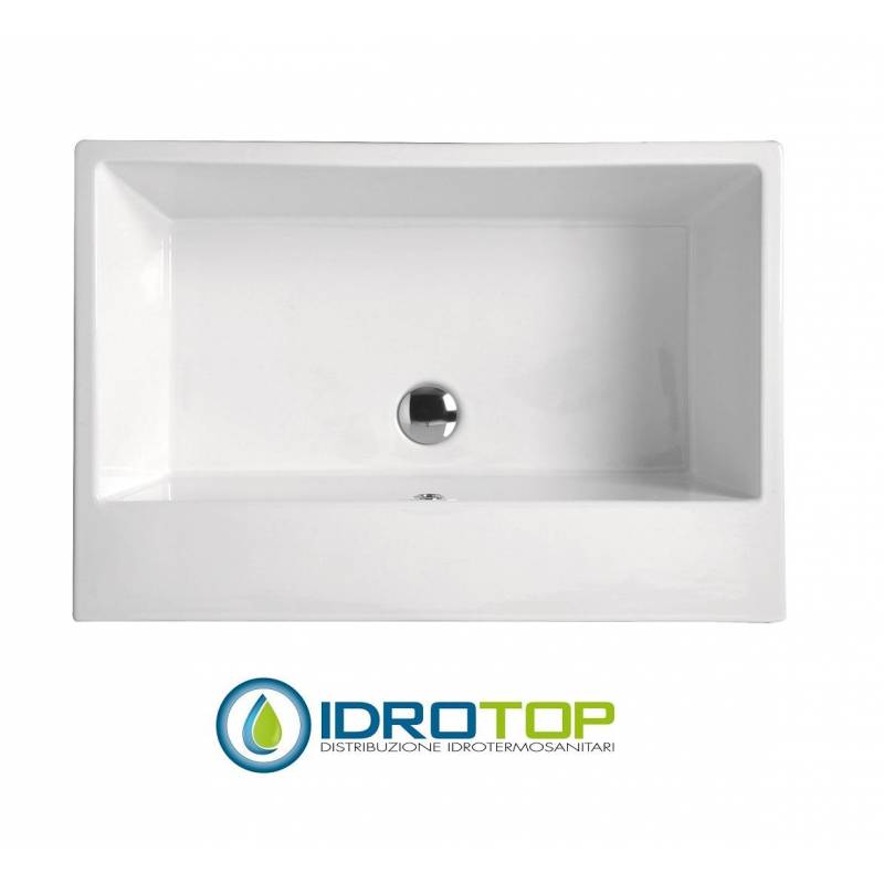 Lavabo 75X50 di ricambio in Ceramica per modello acquaceramica serie VOLA 75X50 BIANCO Colavene
