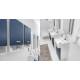 Lavabo 35X35 MINI SX con MOBILE SOSPESO lavabo Ceramica, QUATTRO COLORAZIONI