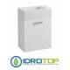 Lavabo 45X25 MINI DX con MOBILE SOSPESO e lavabo Ceramica,sifone,piletta,troppopieno,fissaggi,apertura dx BIANCO Colavene