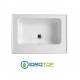 Lavabo 70X50 in Ceramica TRIX con MOBILE ,sifone,piletta e troppopieno,fissaggi per lavabo BIANCO Colavene