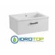 Lavabo 72x52 in Ceramica DROP con 1cassetto,sifone,piletta,troppopieno e fissaggi per lavabo BIANCO Colavene