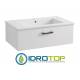 Lavabo 87x52 in Ceramica DROP con 1cassetto,sifone,piletta,troppopieno e fissaggi per lavabo BIANCO Colavene