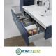Lavabo 87x52 in Ceramica DROP con 1cassetto,sifone,piletta,troppopieno e fissaggi per lavabo BIANCO Colavene
