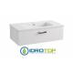 Lavabo 97x52 in Ceramica DROP con 1cassetto,sifone,piletta,troppopieno e fissaggi per lavabo BIANCO Colavene