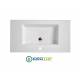 Lavabo 97x52 in Ceramica DROP con 1cassetto,sifone,piletta,troppopieno e fissaggi per lavabo BIANCO Colavene