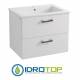 Lavabo 72X52 in Ceramica con 2 cassetti BIANCO DROP ,sifone,piletta,troppopieno e fissaggi per lavabo BIANCO Colavene