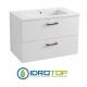 Lavabo 87X52 in Ceramica con 2 cassetti BIANCO DROP ,sifone,piletta,troppopieno e fissaggi per lavabo BIANCO Colavene