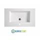 Lavabo 87X52 in Ceramica con 2 cassetti BIANCO DROP ,sifone,piletta,troppopieno e fissaggi per lavabo BIANCO Colavene