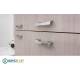 Lavabo 87X52 in Ceramica con 2 cassetti BIANCO DROP ,sifone,piletta,troppopieno e fissaggi per lavabo BIANCO Colavene