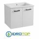 Lavabo 72X52 in Ceramica DROP con MOBILE SOSPESO 2 ante,sifone,piletta,troppopieno e fissaggi per lavabo BIANCO Colavene