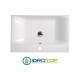 Lavabo in Ceramica 70x45 con 1 Cassetto mod. CENTO BIANCO,sifone,piletta,troppopieno e fissaggi per lavabo BIANCO Covalene