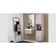 Lavabo in Ceramica 60x45 con 2 Cassetti Sovrapposti  CENTO BIANCO,sifone,piletta,troppopieno e fissaggi BIANCO Colavene