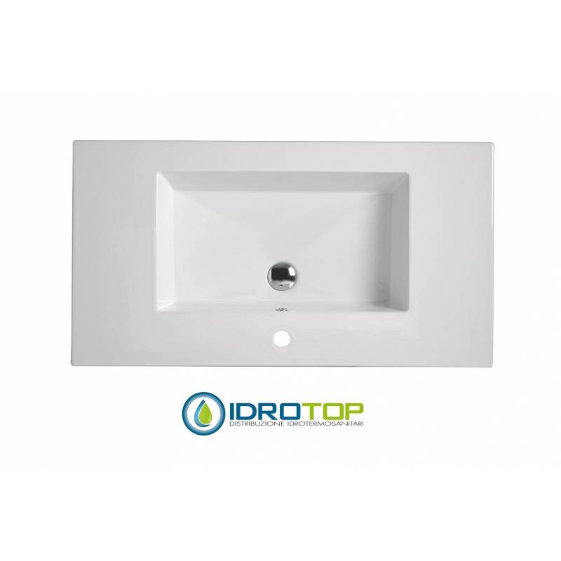 Lavabo 97X52 in Ceramica di ricambio per ACQUACERAMICA DROP 87X52   BIANCO Colavene