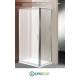 Box Doccia Parete Fissa 80 Cristallo TRASPARENTE 6mm-Telaio CROMATO PONSI Gold