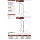 Box Doccia Porta Scorrevole 100 Cristallo TRASPARENTE 6mm-Telaio CROMATO PONSI Gold