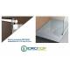 Box Doccia  WALK-IN 120 Cristallo TRASPARENTE 6mm-Telaio CROMATO-Staffa Regolabile PONSI Gold