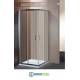 Box Doccia Quadrato 80x80 Cristallo TRASPARENTE 6mm-Telaio CROMATO PONSI Gold