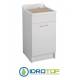 Lavatoio JOLLYWASH 45X60,cesto portabiancheria,asse in legno,sifone, Colavene