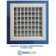 Bocchetta Aria 20x20 mm regolabile  Bianca con Adattatore D.150