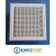 Bocchetta Aria 20x20 mm regolabile  Bianca con Adattatore D.150