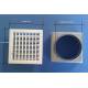Bocchetta Aria 20x20 mm regolabile  Bianca con Adattatore D.150