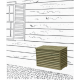 Protezione-Copertura in Legno per Unità Esterna Climatizzatori-Coperchio Amovibile