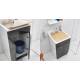 Lavatoio con Mobile  SWASH 60X50,vasca in Abs metacrilato Colavene   