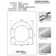 Copriwater Catalano SFERA 1'versione ROSSO BERTOCCI Cromo-Sedile-Asse Wc