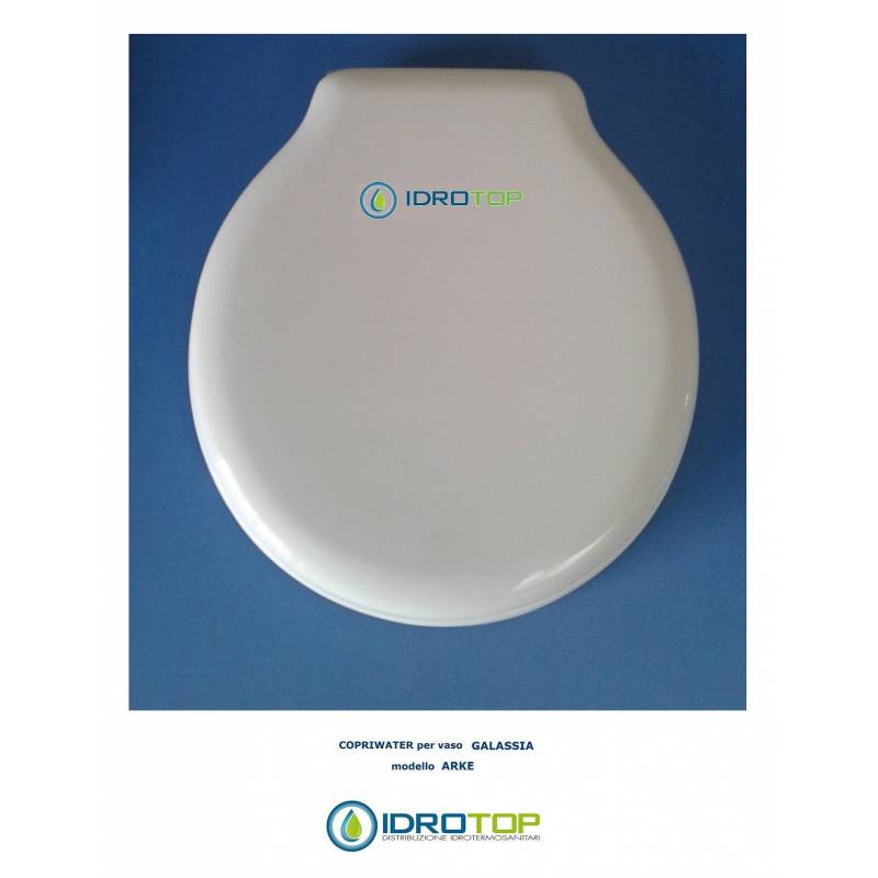 Copriwater Galassia  ARKE BIANCO Cerniera Oro-Sedile-Asse Wc