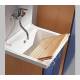 Lavatoio in CERAMICA Mod. EDILLA L 63XP50 con ASSE IN LEGNO doppia anta 