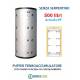 Puffer 500 lt Serbatoio Accumulo per Acqua Riscaldamento Senza Serpentino