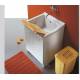 serie ACQUA colore bianco con asse in legno