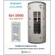 Termoaccumulatore 2000 lt Bollitore Combinato ACS+ACT senza Serpentino-Serbatoio