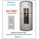 Termoaccumulatore 2000 lt Bollitore Combinato ACS+ACT 1 Serpentino-Serbatoio Acqua